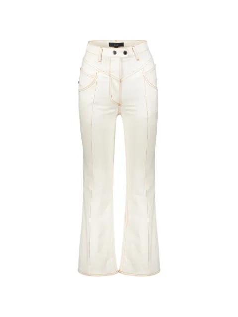 contrast-stitch jeans by ELLERY