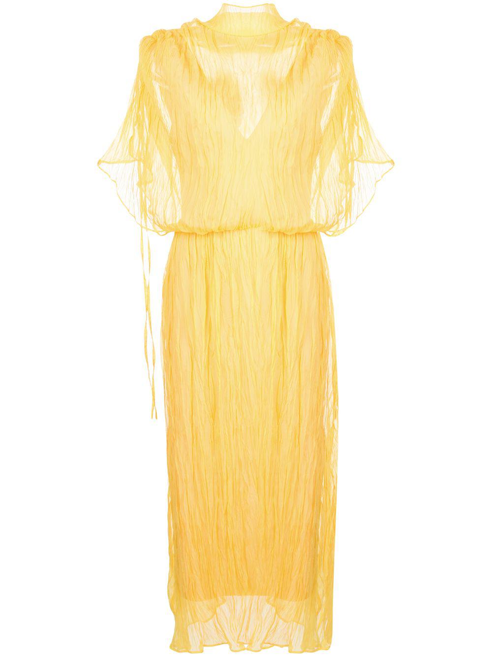 crinkled midi dress by ELLERY
