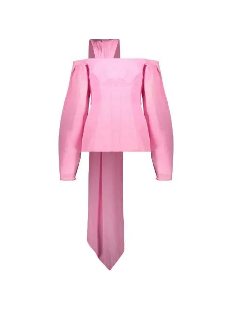 off-shoulder corset-style top by ELLERY