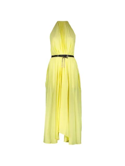pleated belted midi dress by ELLERY
