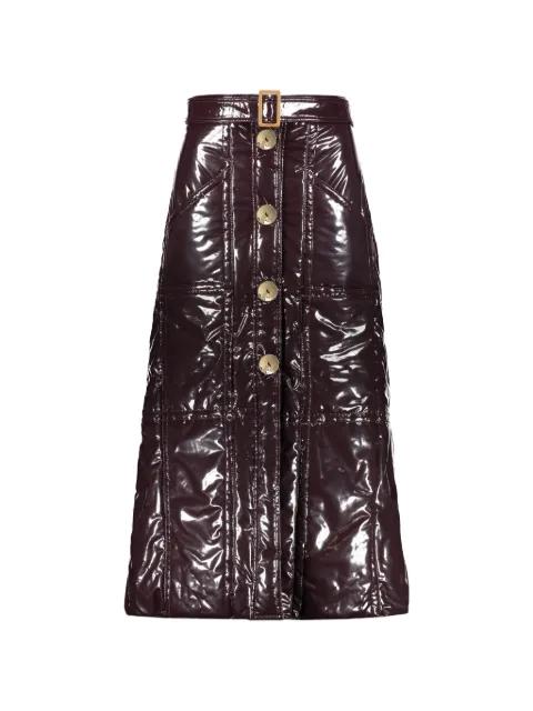 quilted belted skirt by ELLERY