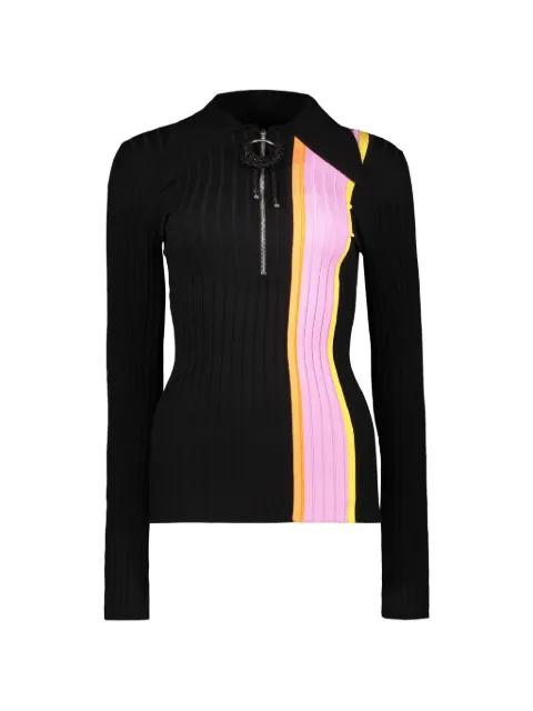 ribbed-knit panelled top by ELLERY