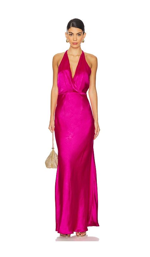 ELLIATT Aria Maxi Dress in Fuchsia by ELLIATT
