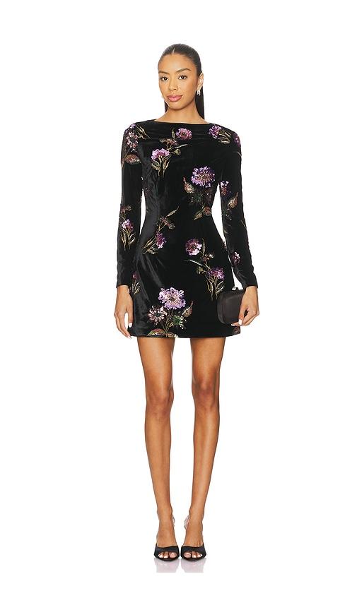 ELLIATT Clio Long Sleeve Mini Dress in Black by ELLIATT