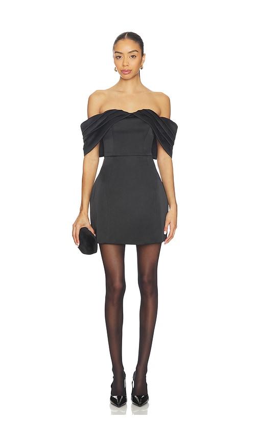 ELLIATT Hope Tulip Mini Dress in Black by ELLIATT
