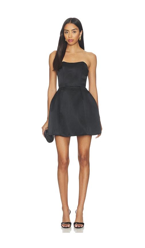 ELLIATT Manon Tulip Mini Dress in Black by ELLIATT