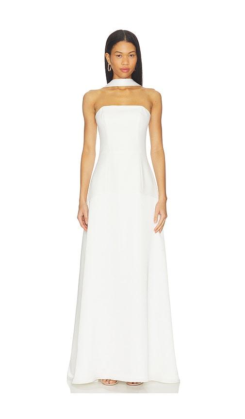 ELLIATT Noralyn Strapless Gown in White by ELLIATT