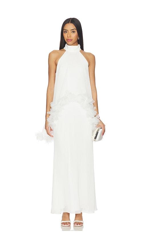 ELLIATT Poppy Layered Gown in White by ELLIATT