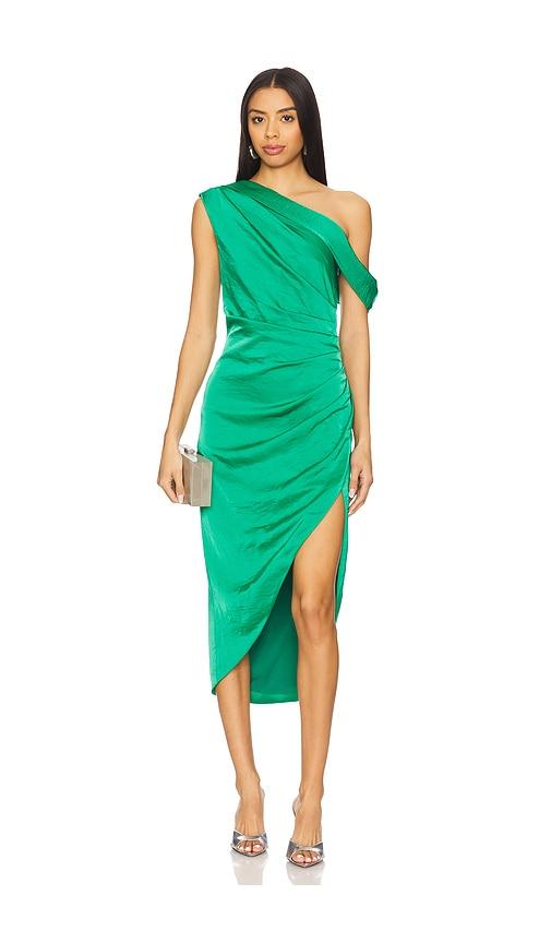 ELLIATT Roni Midi Dress in Green by ELLIATT