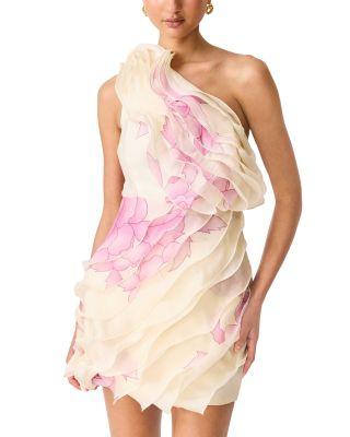 Rova One Shoulder Mini Dress by ELLIATT