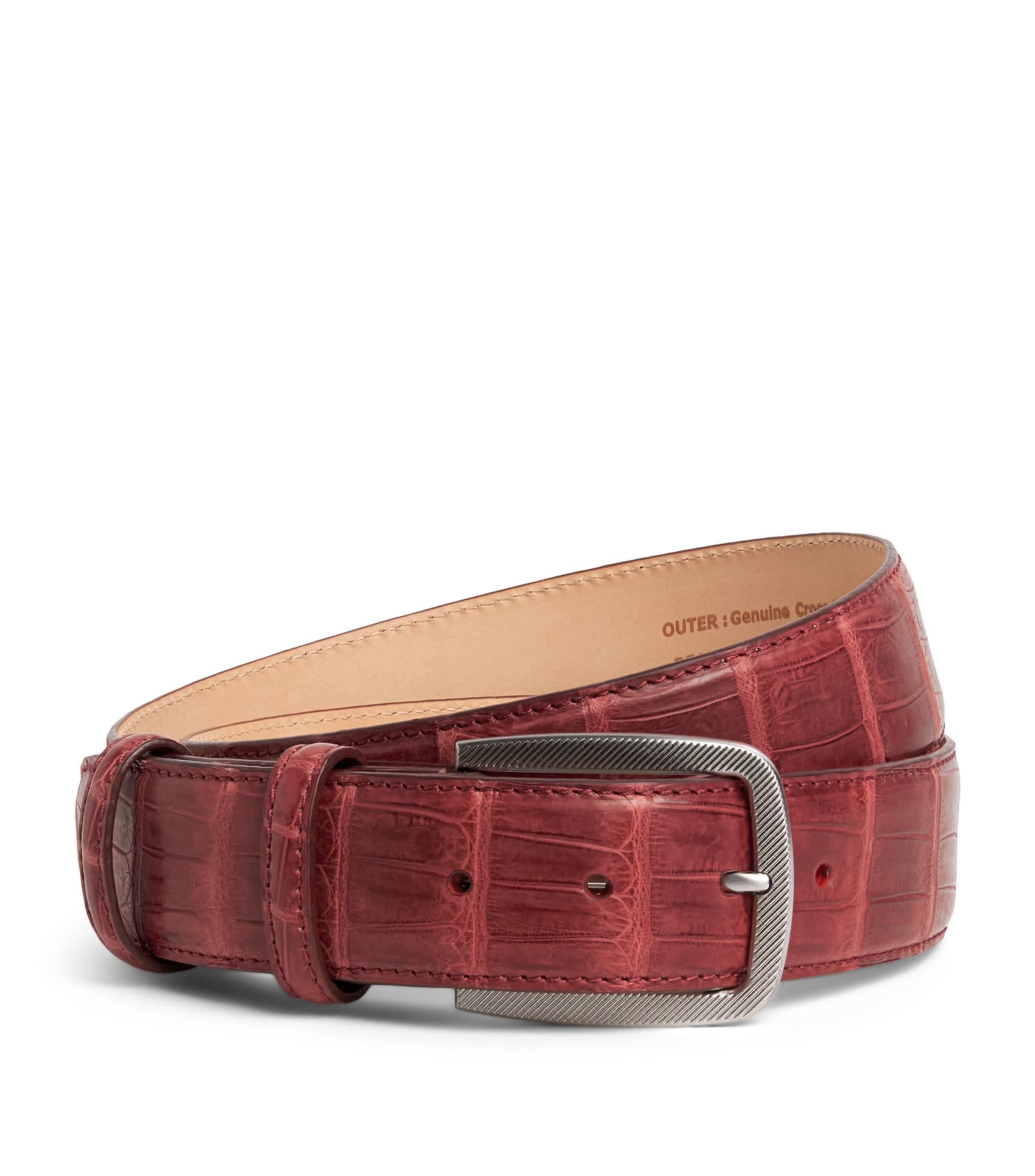 Elliot Rhodes Alligator Leather Belt by ELLIOT RHODES