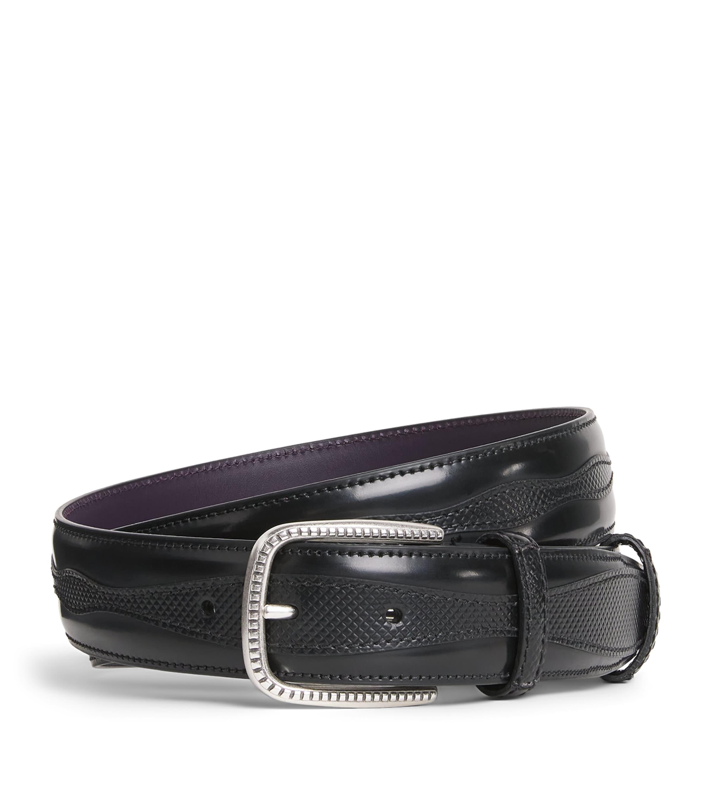 Elliot Rhodes Leather Jolson Belt by ELLIOT RHODES