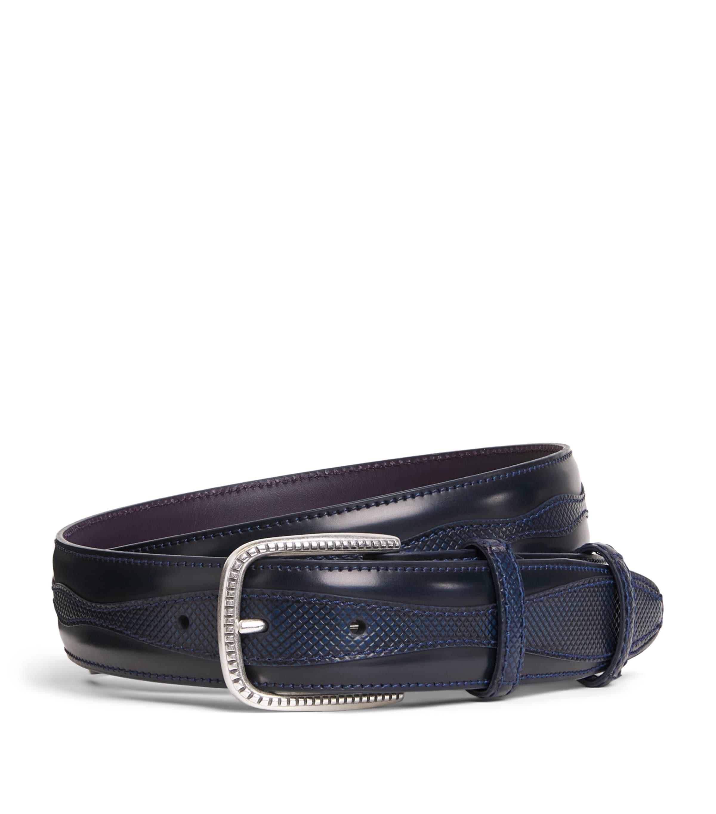 Elliot Rhodes Leather Jolson Belt by ELLIOT RHODES