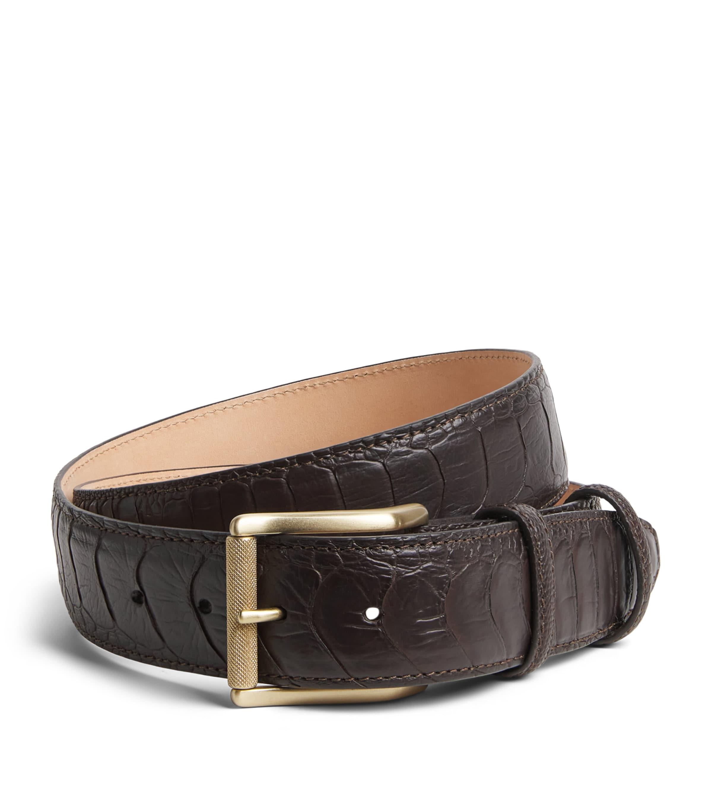Elliot Rhodes Ostrich Leather Belt by ELLIOT RHODES