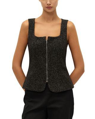 Ellen Zip Front Top by ELODIE THE LABEL