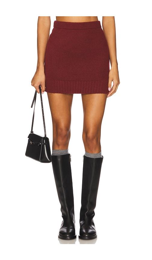 Elodie the Label Elodie Sana Sweater Mini Skirt in Red by ELODIE THE LABEL