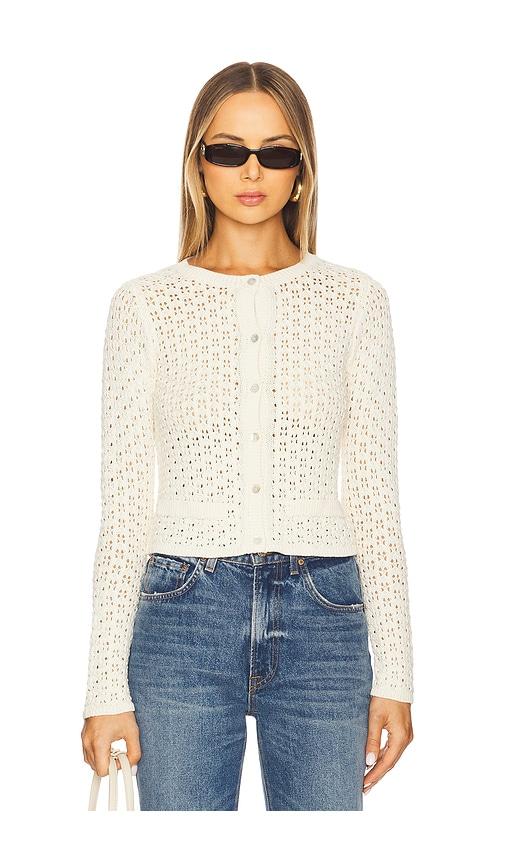 Elodie the Label Eloise Crochet Cardigan in Ivory by ELODIE THE LABEL Elodie the Label Eloise Crochet Cardigan in Ivory by ELODIE THE LABEL