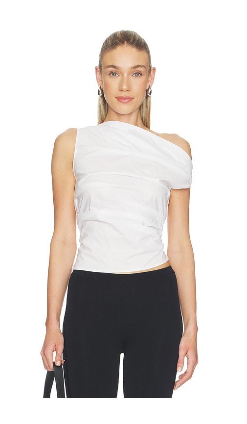 Elodie the Label Ilona Top in White by ELODIE THE LABEL