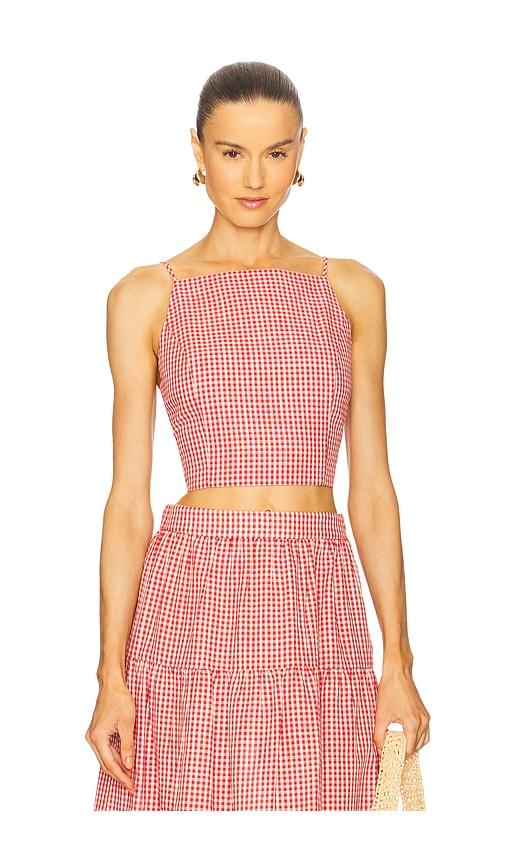 Elodie the Label Jamie Top in Red by ELODIE THE LABEL