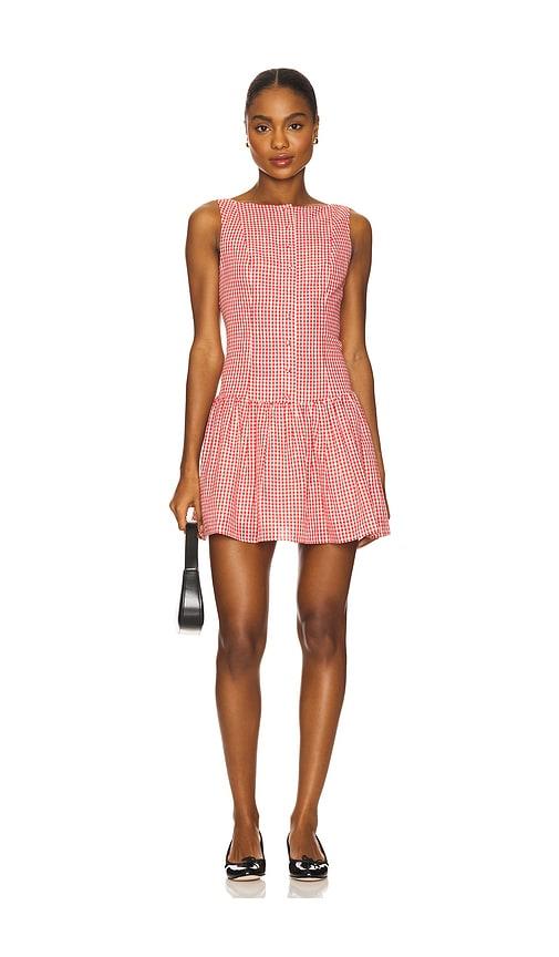 Elodie the Label Marieka Mini Dress in Red by ELODIE THE LABEL