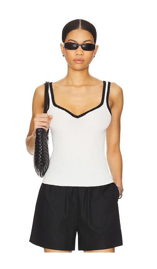 Elodie the Label Shay Tank Top in White by ELODIE THE LABEL