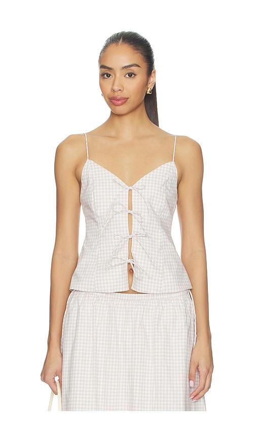 Elodie the Label Vionnet Top in Taupe by ELODIE THE LABEL