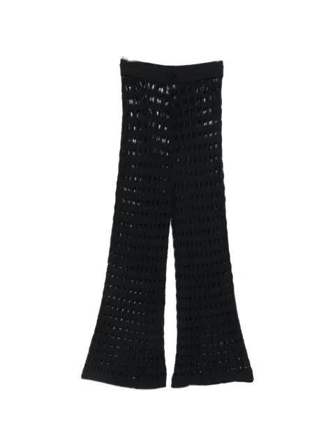 Fleur crochet-knit drawstring trousers by ELOU