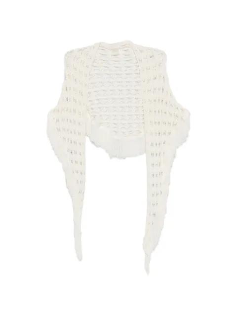fringed pointelle sarong by ELOU