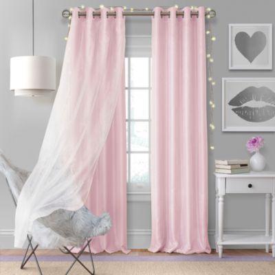 Aurora Kids Room Darkening Layered Sheer Curtains by ELRENE HOME FASHIONS