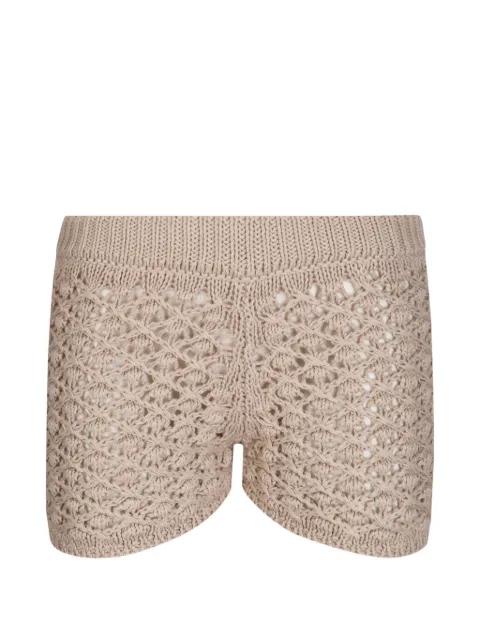 open knit shorts by ELY ELY