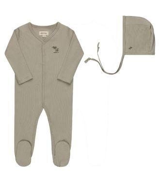 Boys'  Embroidered Palm Trees Collection Footie with Bonnet - Baby by ELY'S&CO.