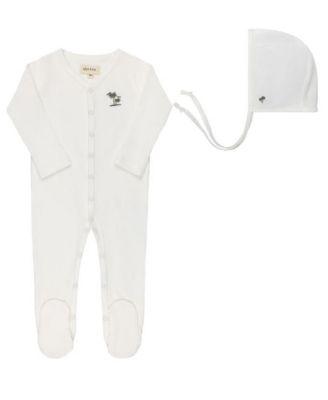 Boys'  Embroidered Palm Trees Collection Footie with Bonnet - Baby by ELY'S&CO.