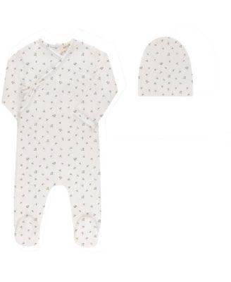 Boys' Floral Pointelle Collection Footie Beanie - Baby by ELY'S&CO.