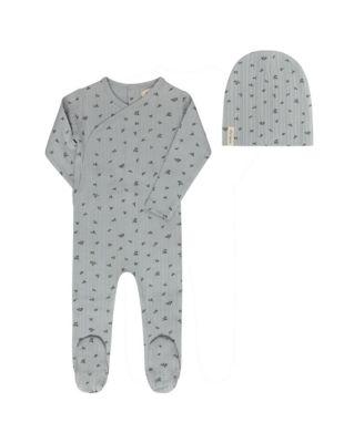 Boys' Floral Pointelle Collection Footie Beanie - Baby by ELY'S&CO.