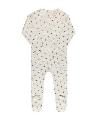 Girls' Floral Grid Collection Footie - Baby by ELY'S&CO.