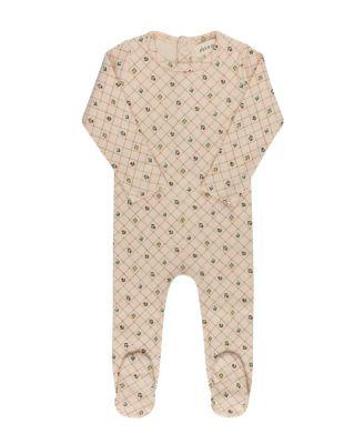 Girls' Floral Grid Collection Footie - Baby by ELY'S&CO.