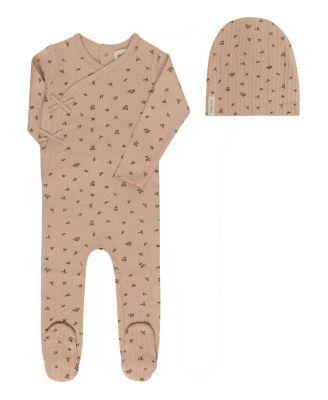 Girls' Floral Pointelle Collection Footie Beanie - Baby by ELY'S&CO.