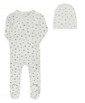 Girls' Floral Pointelle Collection Footie Beanie - Baby by ELY'S&CO.
