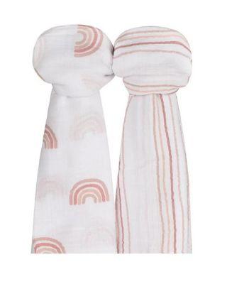 Unisex Cotton Muslin Swaddle Blanket 2 Pack - Baby by ELY'S&CO.