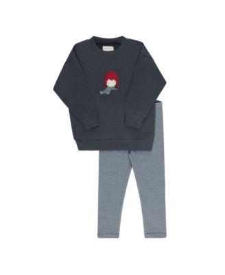 Unisex French Terry Autumn Kids Collection Sweatshirt and Leggings -Baby by ELY'S&CO.
