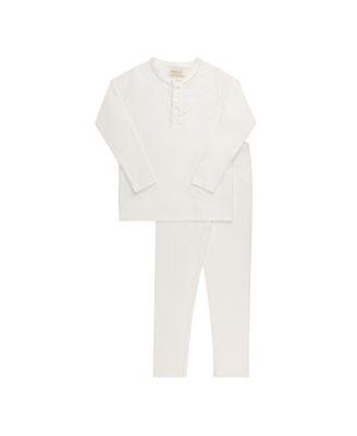 Unisex Heart and Star Button Pointelle Collection Lounge Set - Baby by ELY'S&CO.