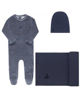 Unisex Velour Stripe Collection Take Me Home Set - Baby by ELY'S&CO.