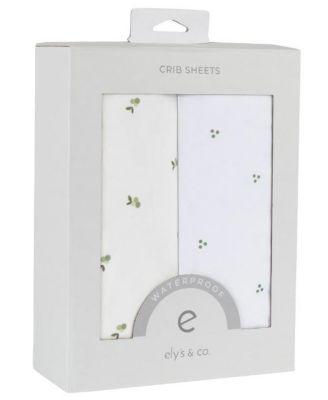 Waterproof Pack N Play | Mini Portable Crib Sheet Set - Age 0-9 Months by ELY'S&CO.