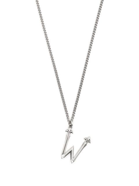 Alphabet pendant necklace by EMANUELE BICOCCHI
