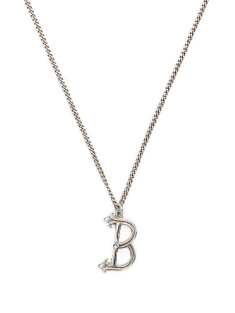 B letter pendant necklace by EMANUELE BICOCCHI
