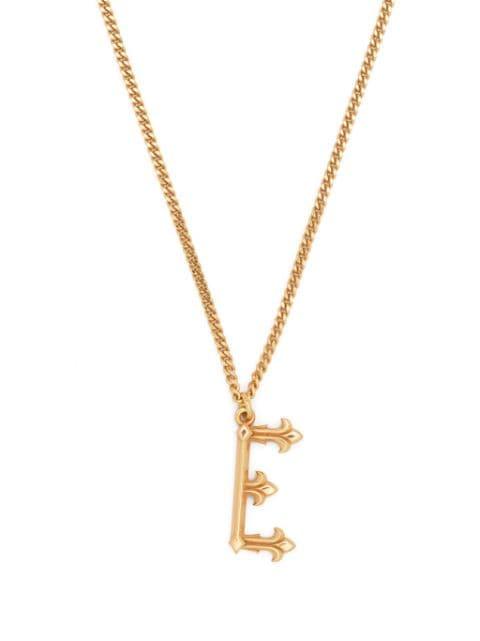 E letter pendant necklace by EMANUELE BICOCCHI