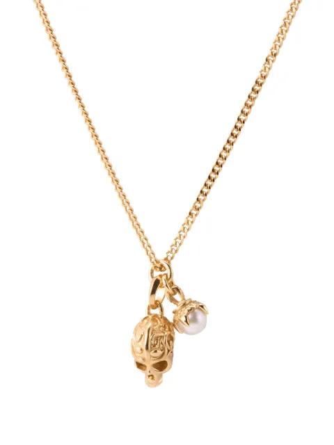 Pearl Skull necklace by EMANUELE BICOCCHI