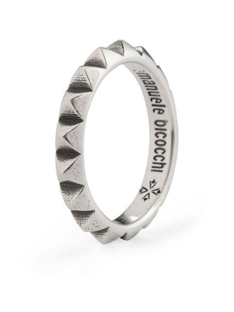 Pyramid band ring by EMANUELE BICOCCHI