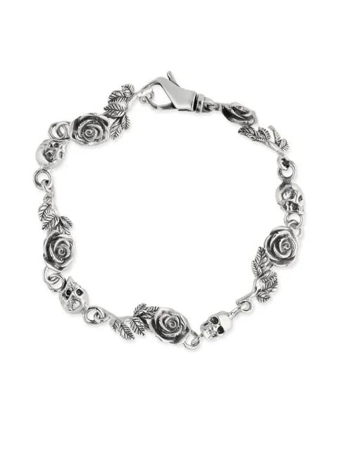 Rose & Skull bracelet by EMANUELE BICOCCHI