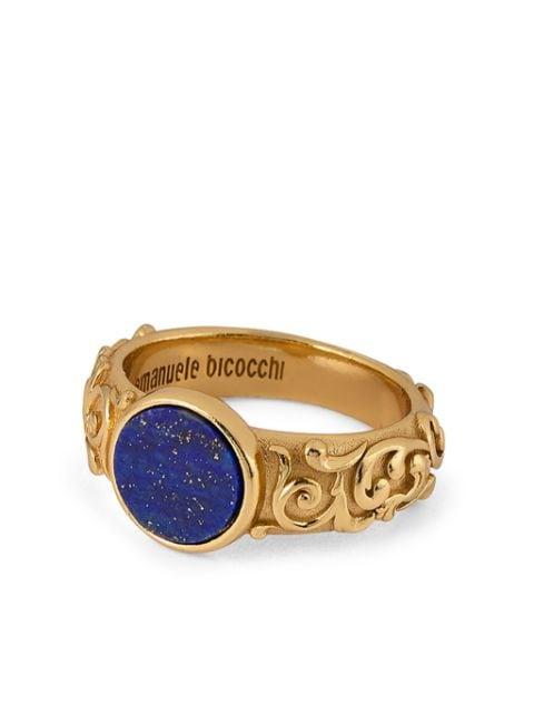 arabesque engraved chevalier ring by EMANUELE BICOCCHI